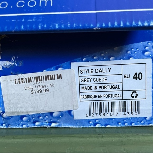 NWT Bos. & Co. DALLY Waterproof Suede Chelsea Boots in Gray Slate *Portugal* - Picture 9 of 13